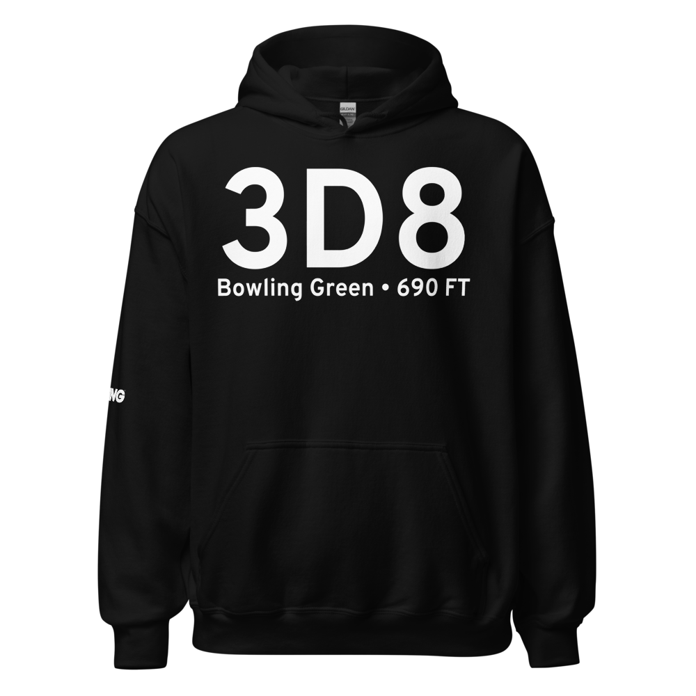 Bowling Green (3D8) Airport Hoodie Sweatshirt 