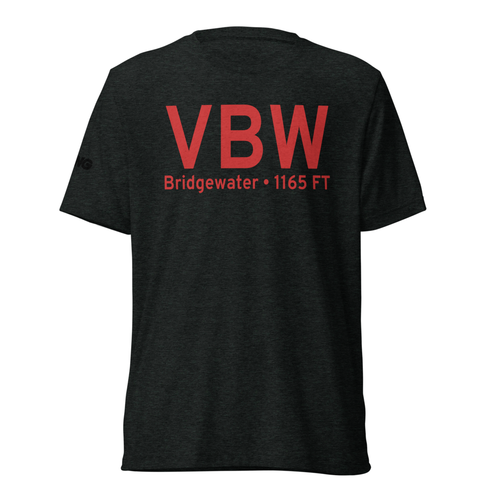Bridgewater (VBW) Airport Tri-blend T-Shirt 