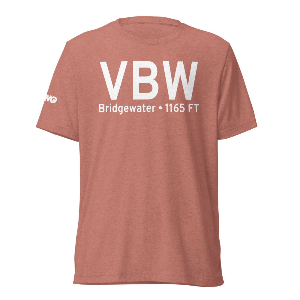Bridgewater (VBW) Airport Tri-blend T-Shirt 