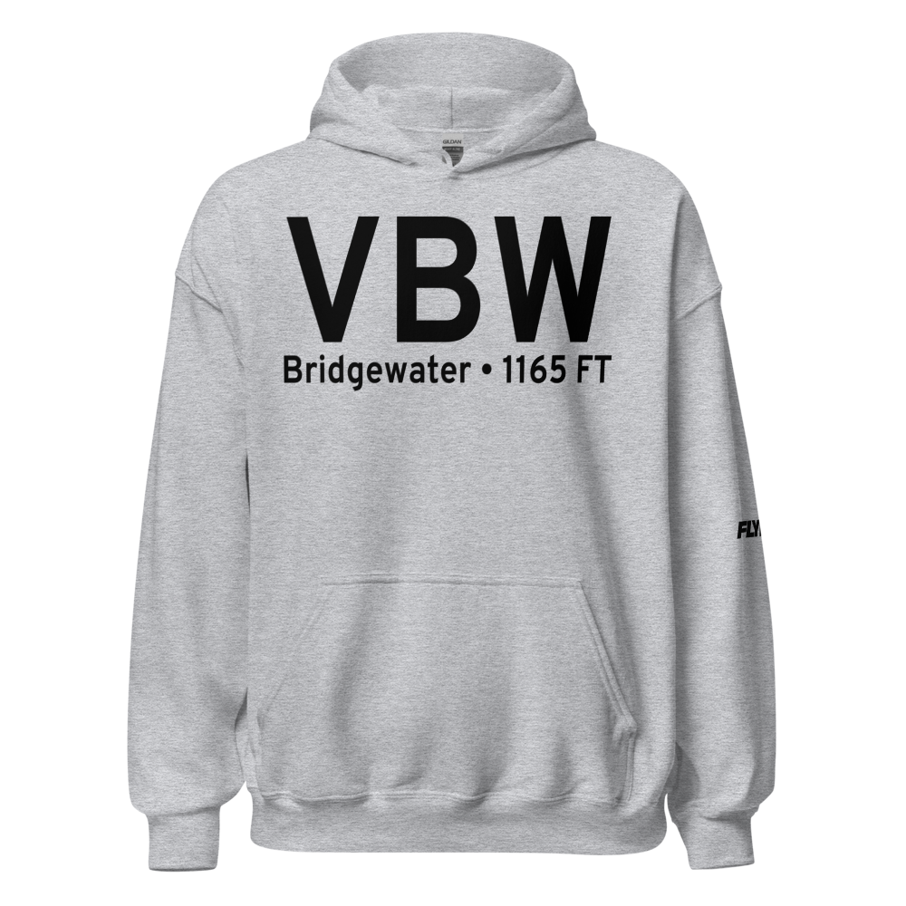 Bridgewater (VBW) Airport Hoodie Sweatshirt 
