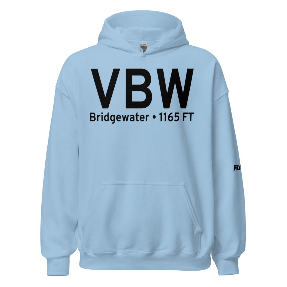 Bridgewater (VBW) Airport Hoodie Sweatshirt 