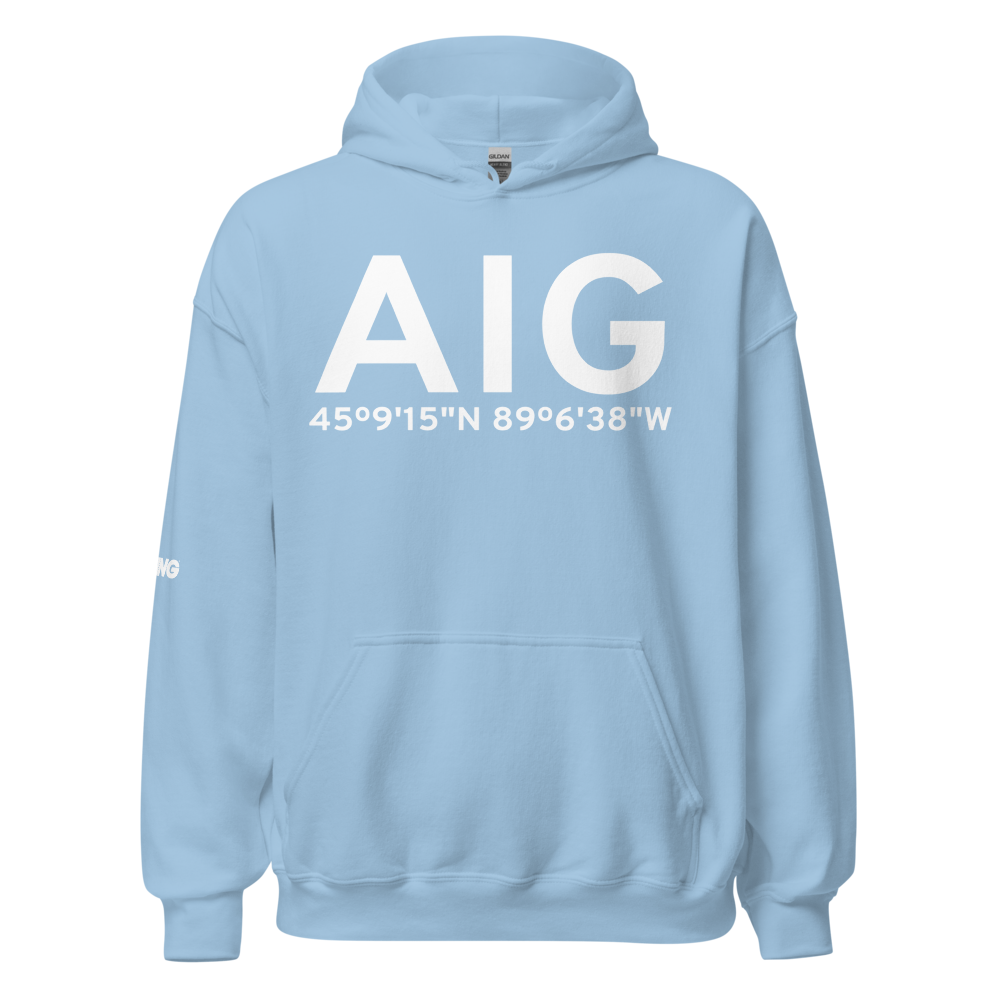Antigo (KAIG) Airport Hoodie Sweatshirt 