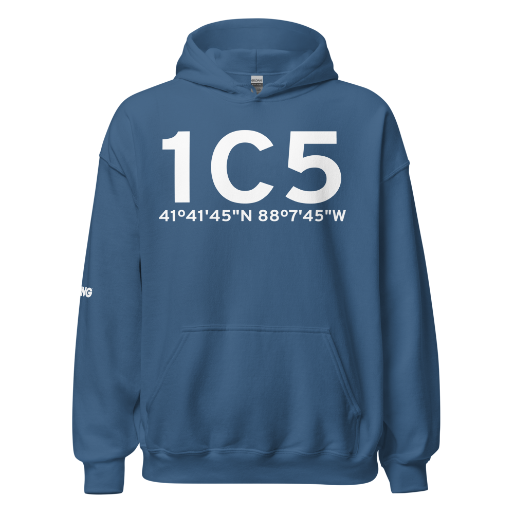 Bolingbrook (K1C5) Airport Hoodie Sweatshirt 