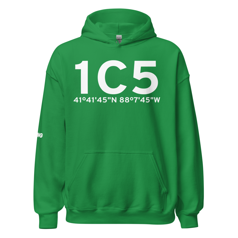 Bolingbrook (K1C5) Airport Hoodie Sweatshirt 