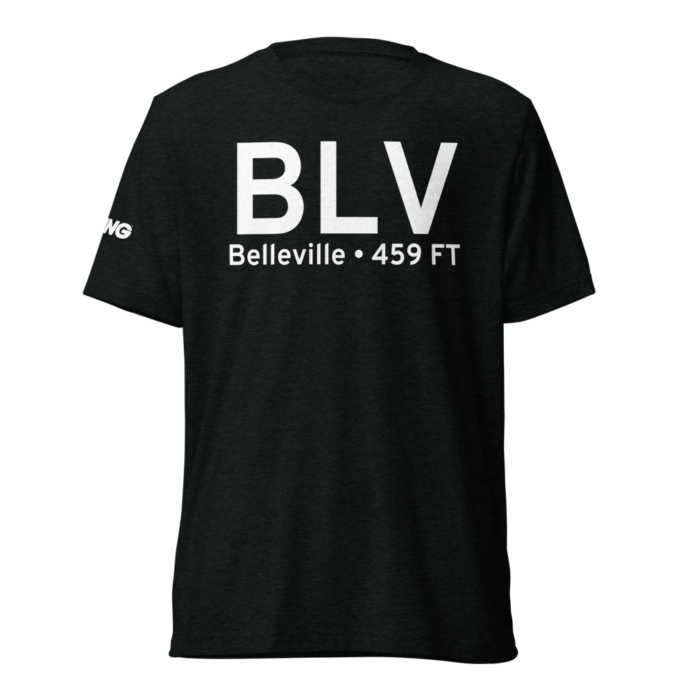 Belleville (KBLV) Airport Tri-blend T-Shirt 