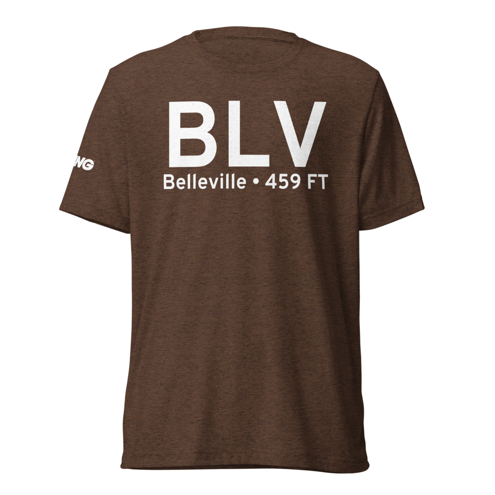 Belleville (KBLV) Airport Tri-blend T-Shirt 
