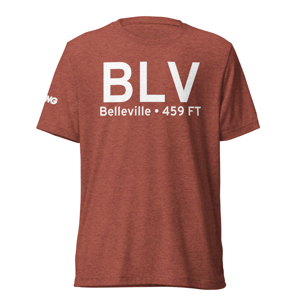 Belleville (KBLV) Airport Tri-blend T-Shirt 