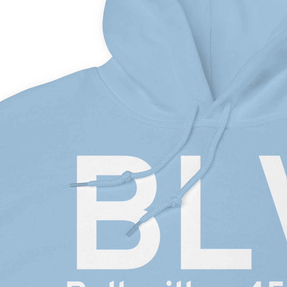 Belleville (KBLV) Airport Hoodie Sweatshirt 