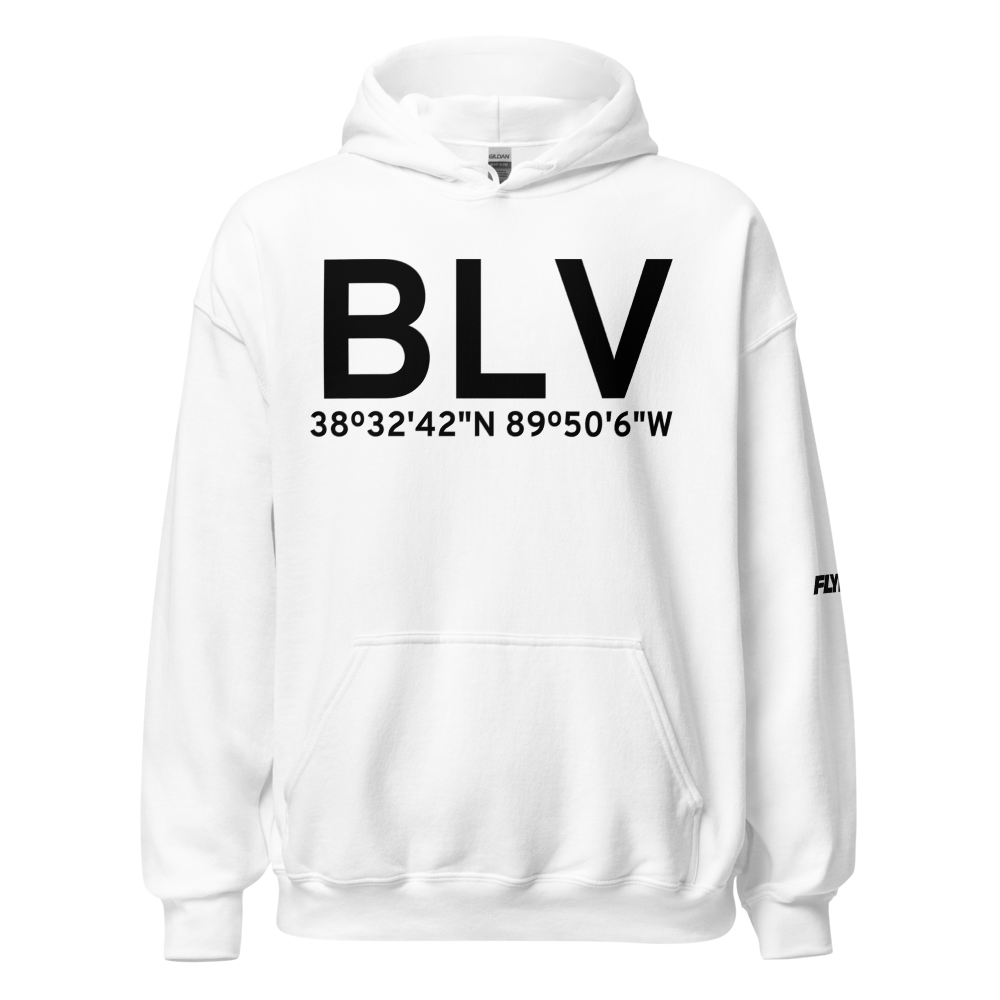 Belleville (KBLV) Airport Hoodie Sweatshirt 