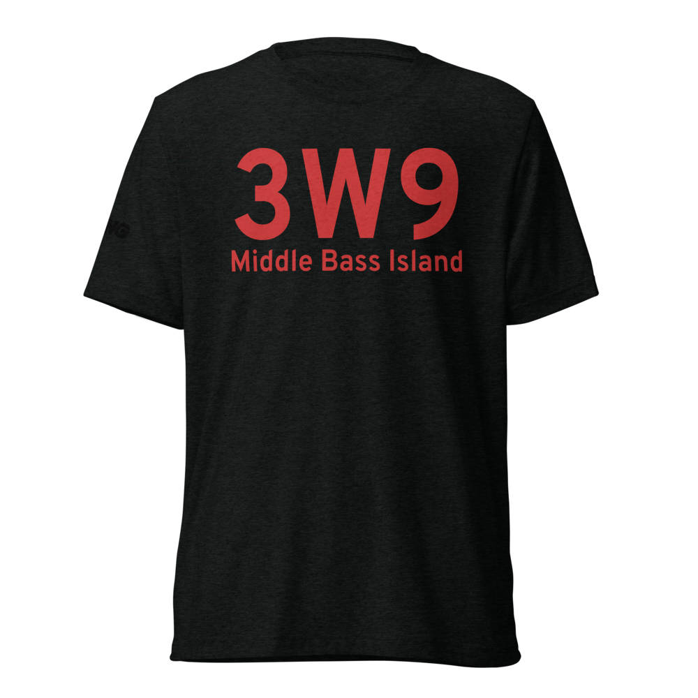 Middle Bass Island (3W9) Airport Tri-blend T-Shirt 