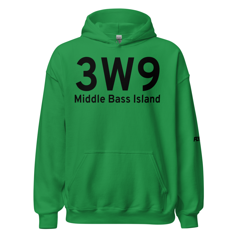 Middle Bass Island (3W9) Airport Hoodie Sweatshirt 