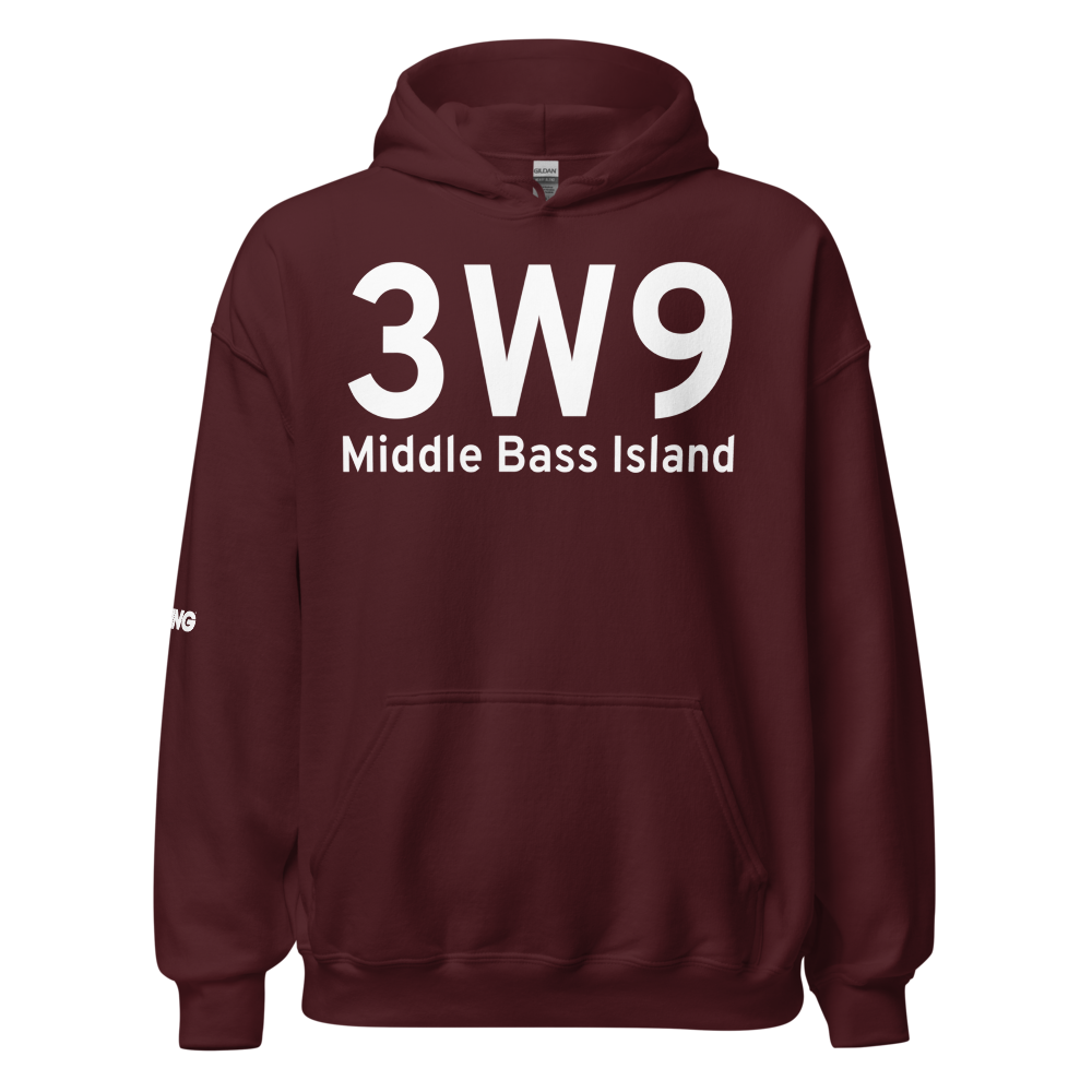 Middle Bass Island (3W9) Airport Hoodie Sweatshirt 