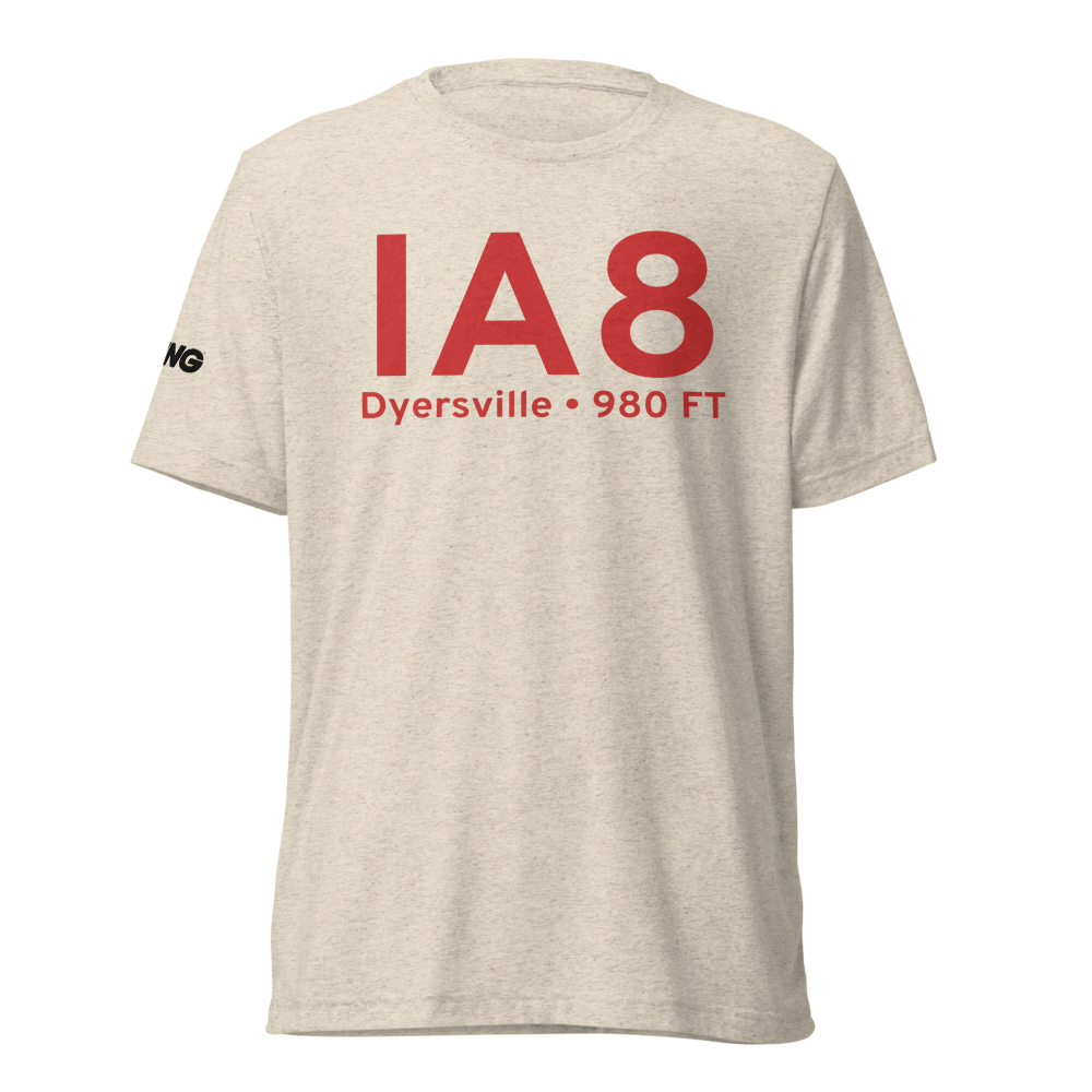Dyersville (IA8) Airport Tri-blend T-Shirt 