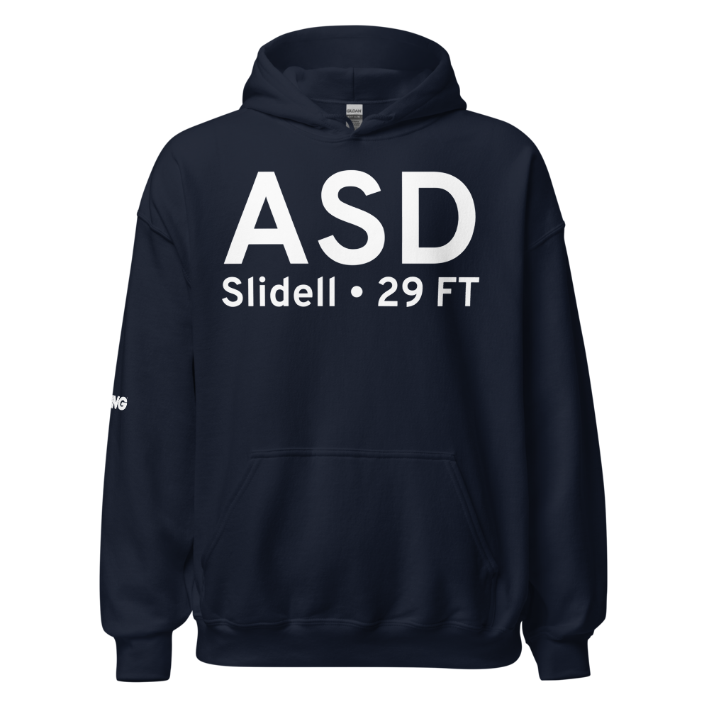 Slidell (KASD) Airport Hoodie Sweatshirt 