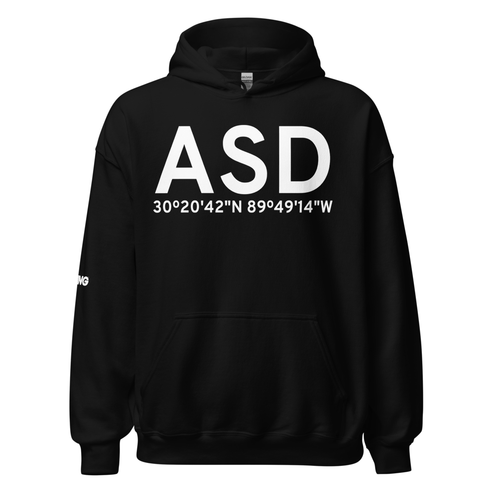 Slidell (KASD) Airport Hoodie Sweatshirt 