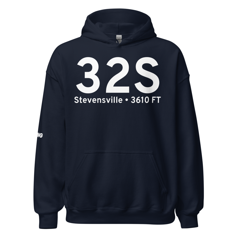 Stevensville (K32S) Airport Hoodie Sweatshirt 
