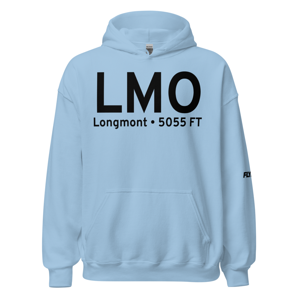 Longmont (KLMO) Airport Hoodie Sweatshirt 