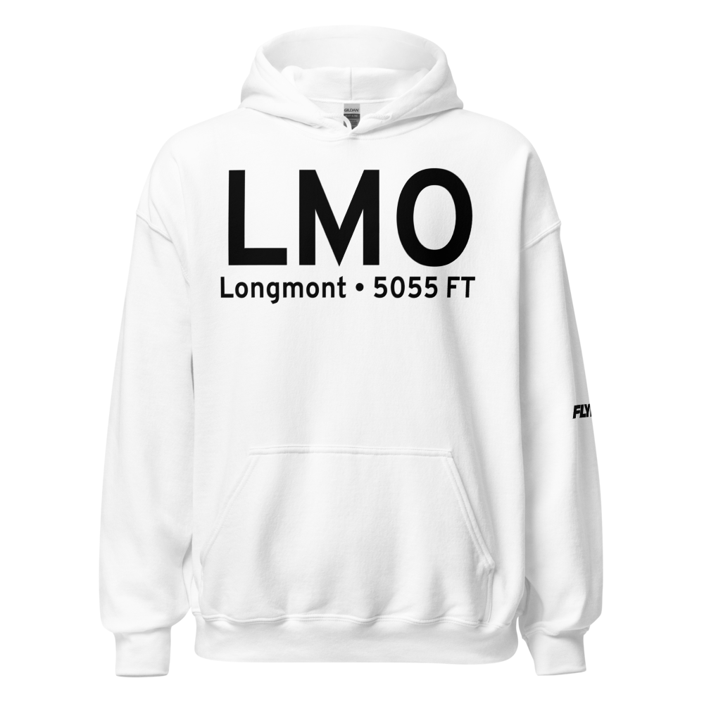 Longmont (KLMO) Airport Hoodie Sweatshirt 
