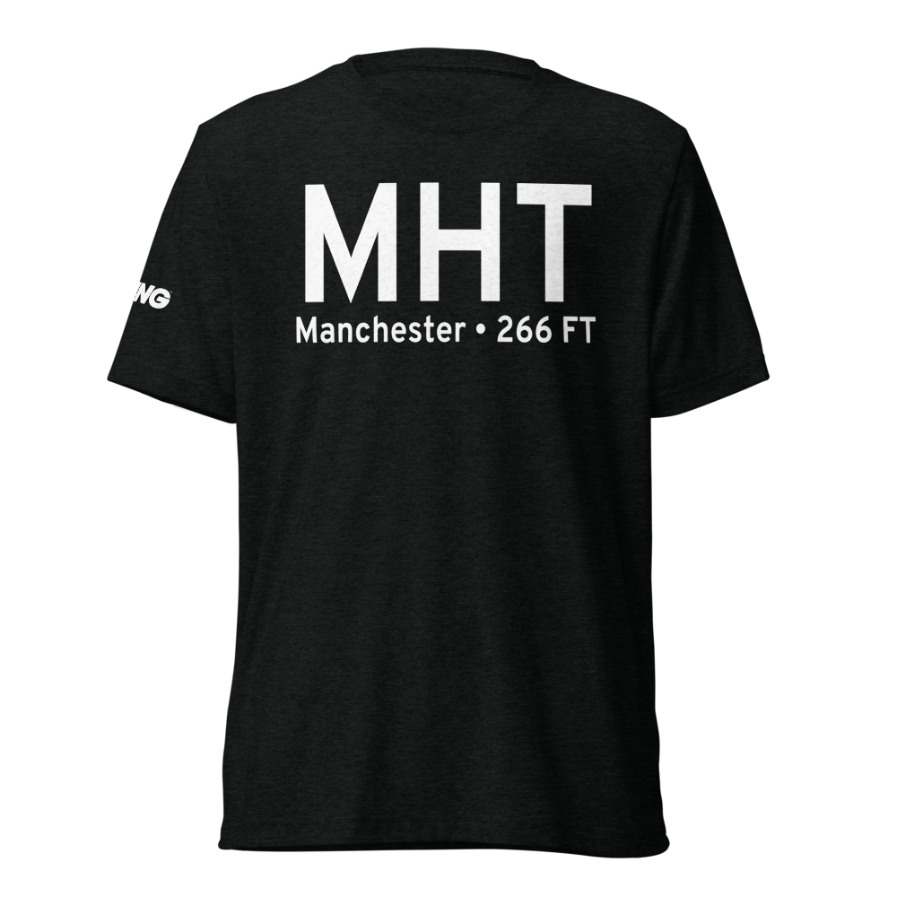 Manchester (KMHT) Airport Tri-blend T-Shirt 