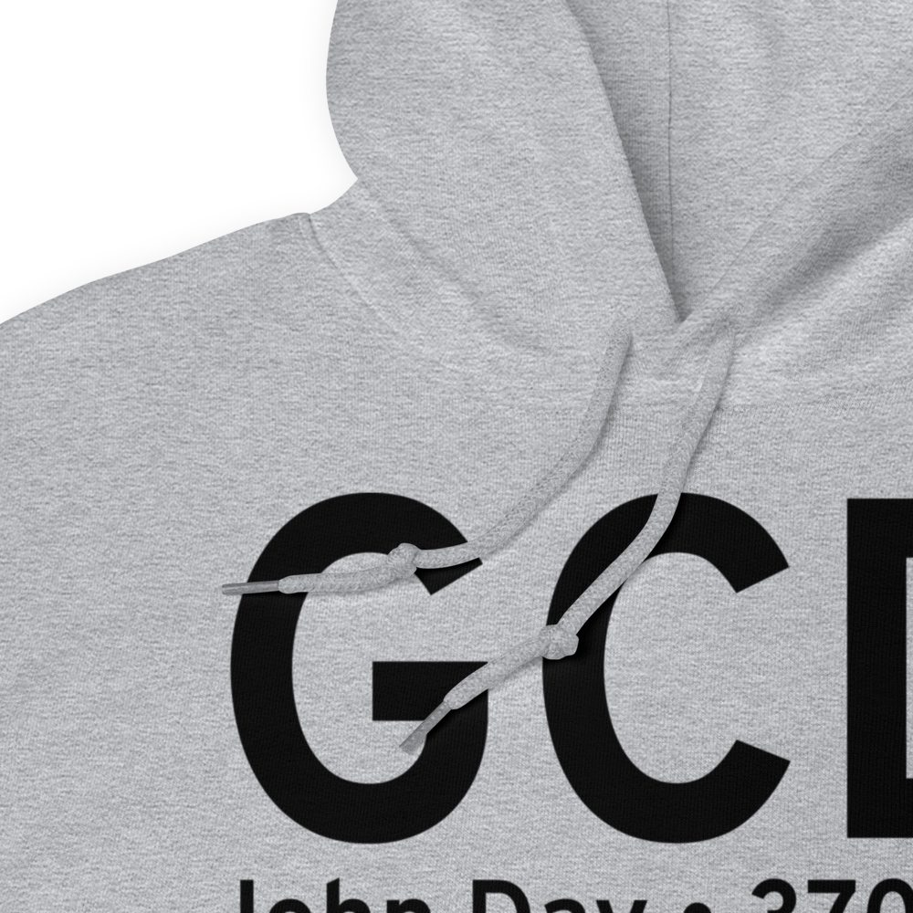 John Day (KGCD) Airport Hoodie Sweatshirt 