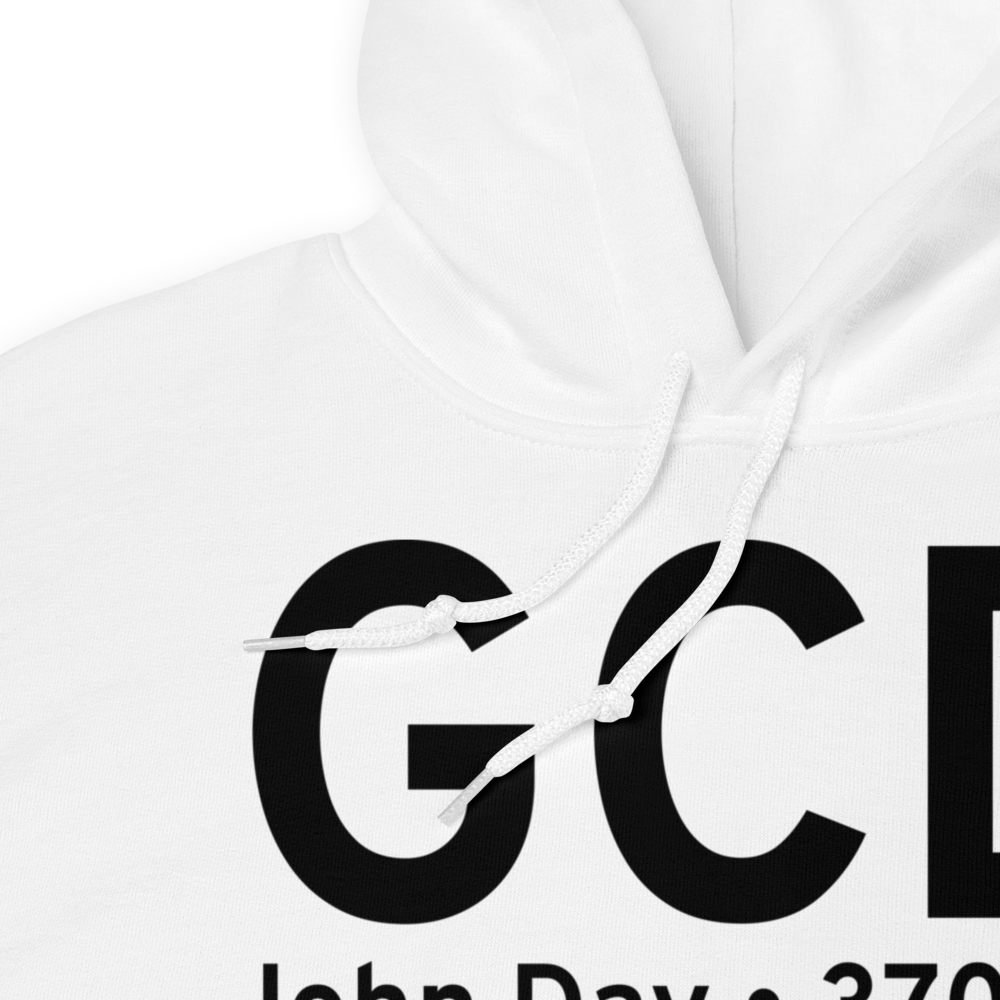 John Day (KGCD) Airport Hoodie Sweatshirt 
