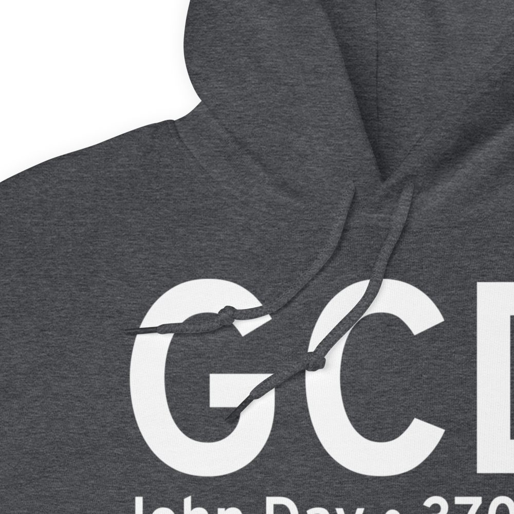 John Day (KGCD) Airport Hoodie Sweatshirt 