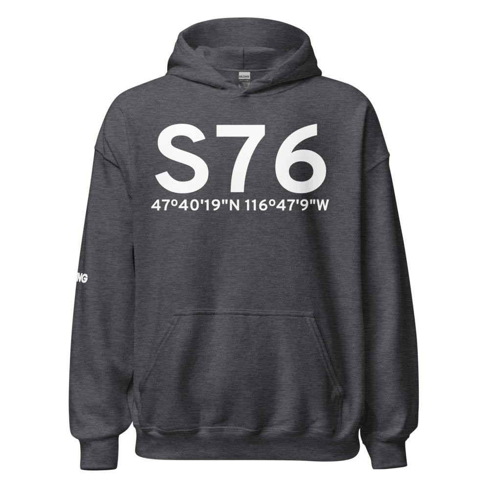 Coeur D'Alene (S76) Airport Hoodie Sweatshirt 