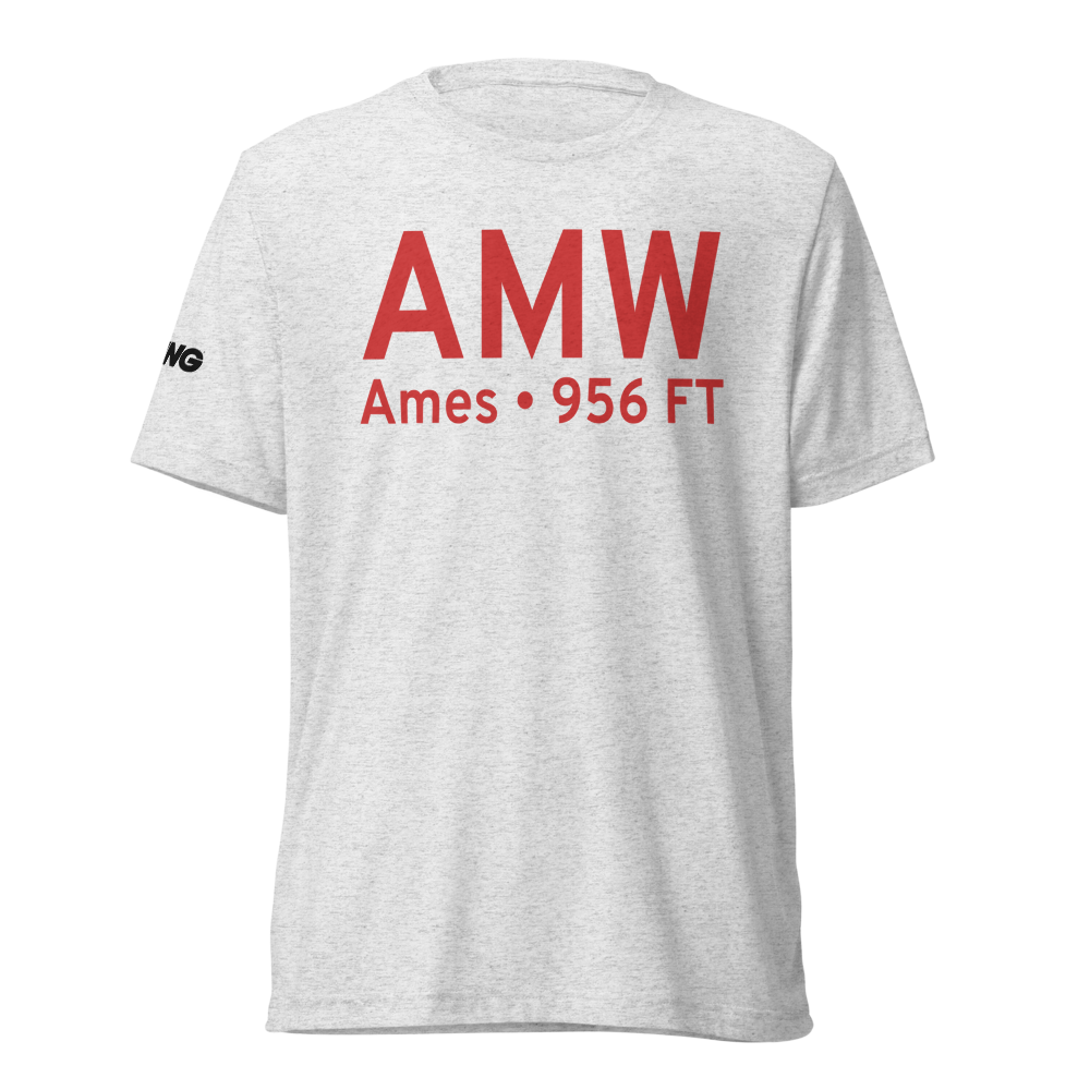 Ames (KAMW) Airport Tri-blend T-Shirt 