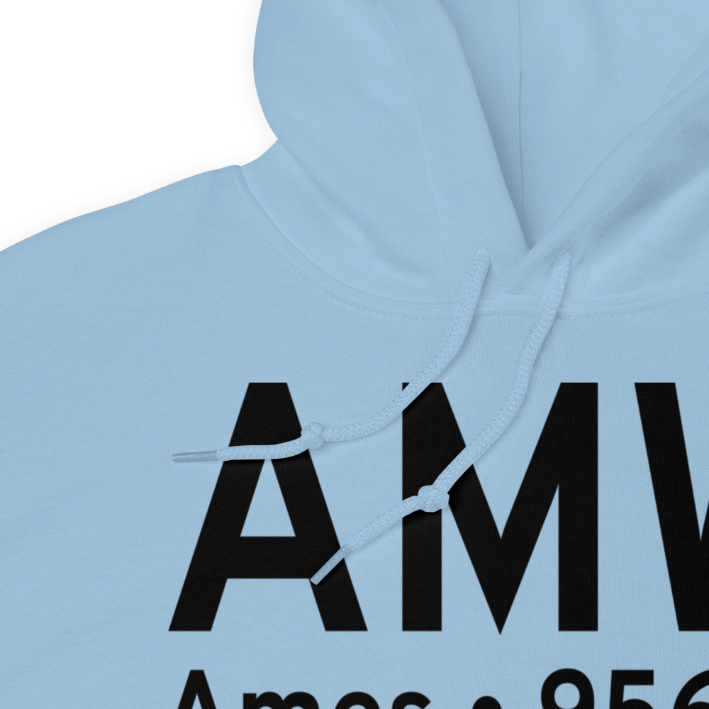 Ames (KAMW) Airport Hoodie Sweatshirt 