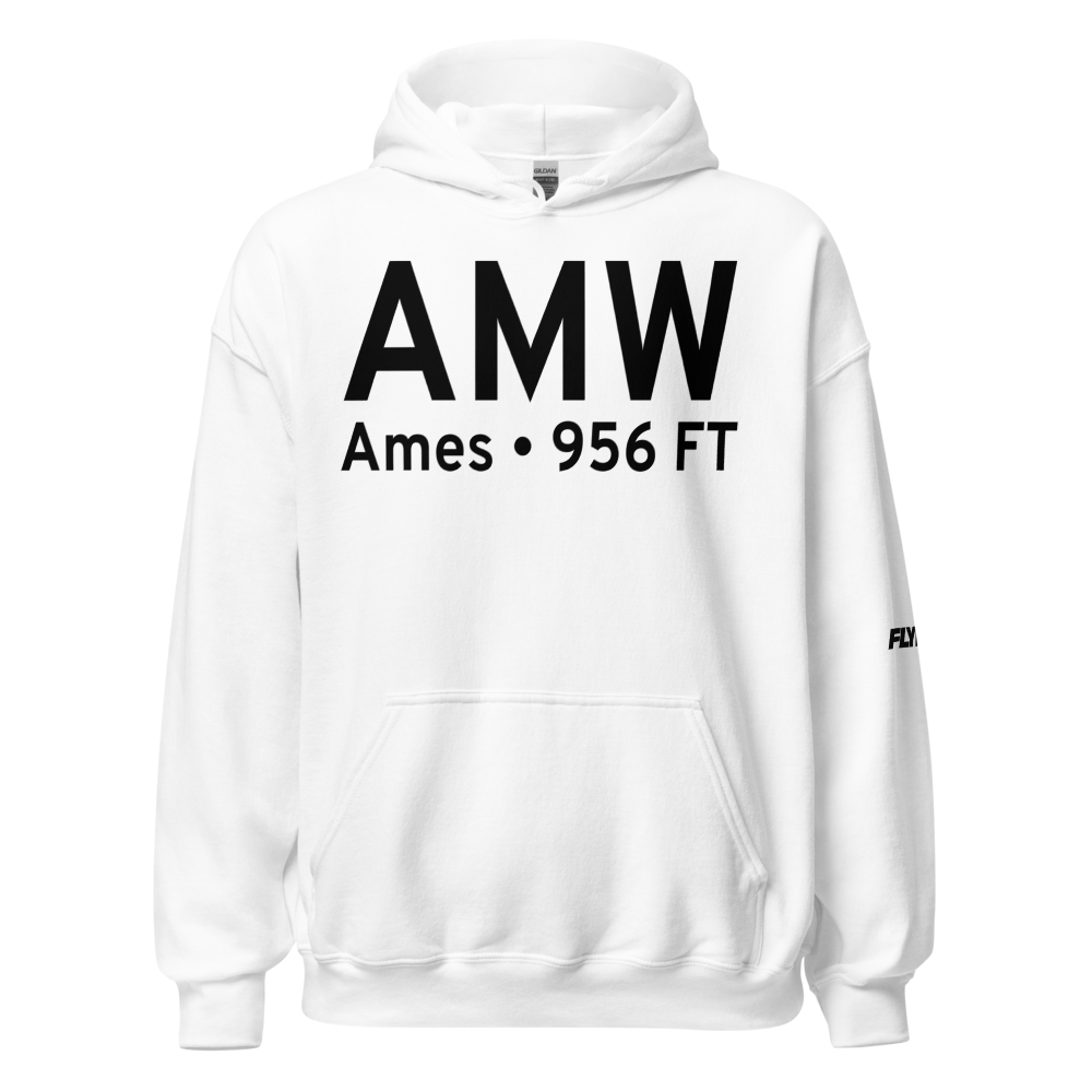 Ames (KAMW) Airport Hoodie Sweatshirt 