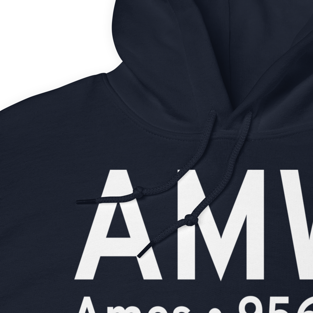 Ames (KAMW) Airport Hoodie Sweatshirt 