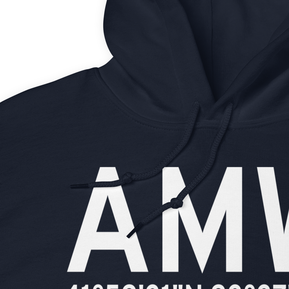 Ames (KAMW) Airport Hoodie Sweatshirt 