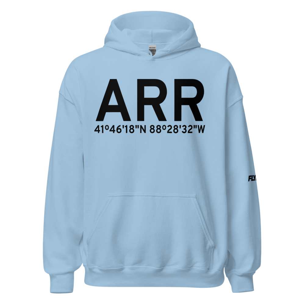 Chicago/Aurora (KARR) Airport Hoodie Sweatshirt 