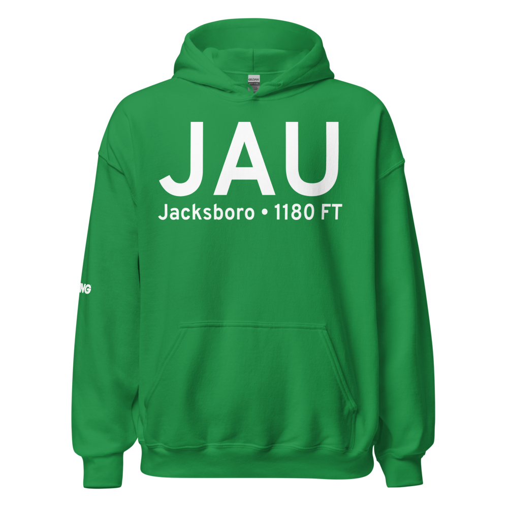 Jacksboro (KJAU) Airport Hoodie Sweatshirt 