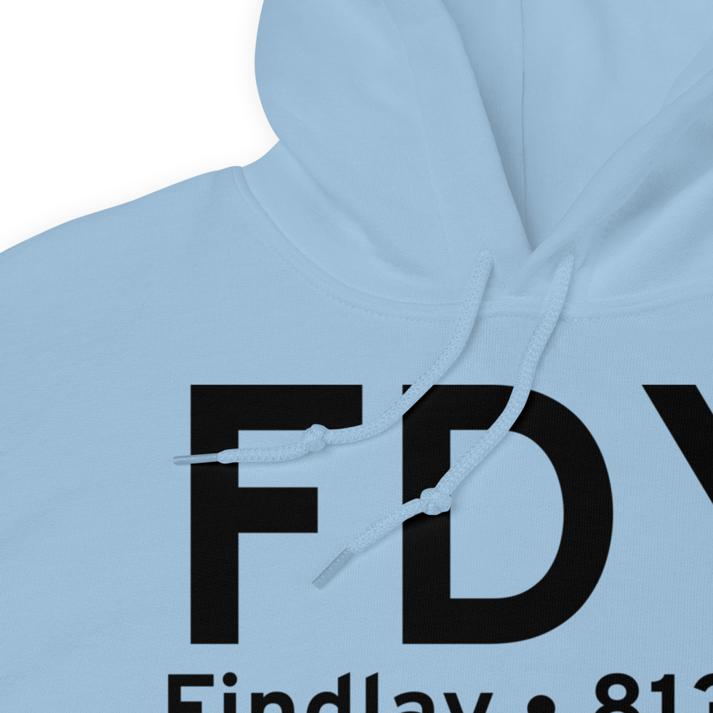 Findlay (KFDY) Airport Hoodie Sweatshirt 