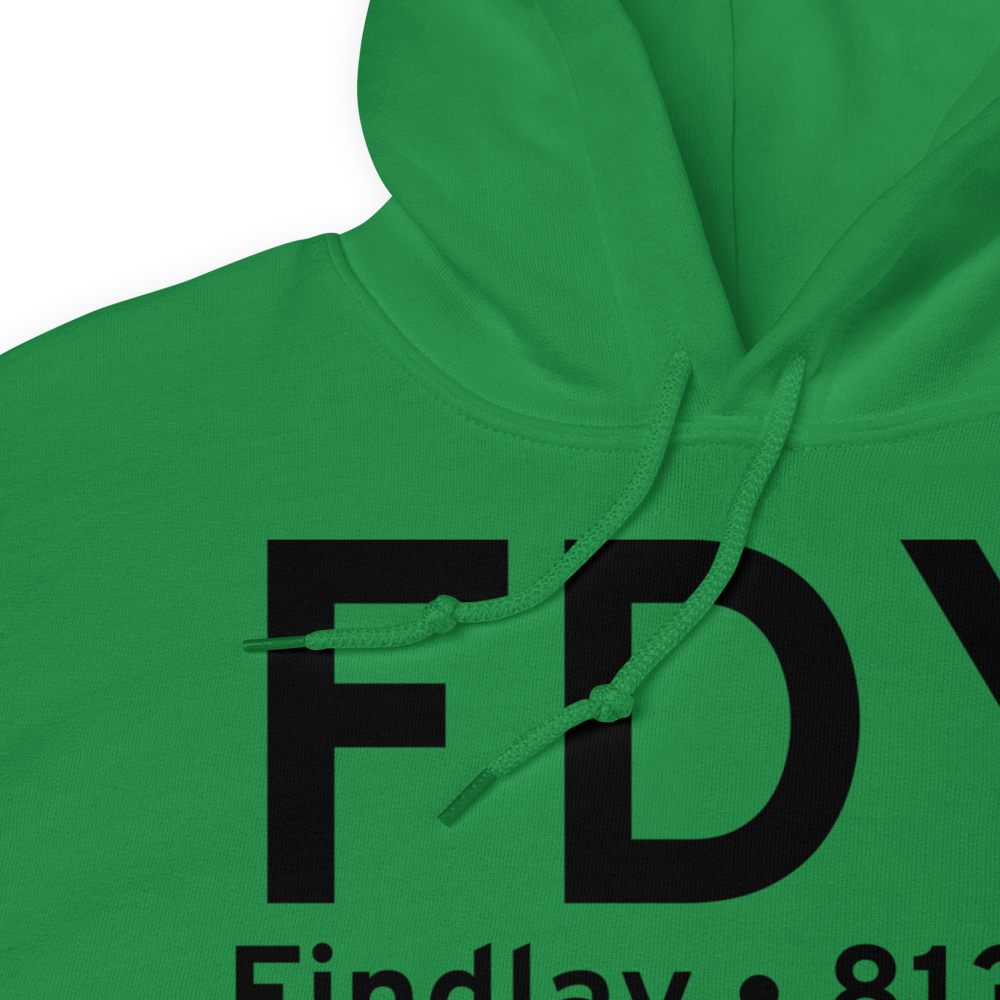 Findlay (KFDY) Airport Hoodie Sweatshirt 