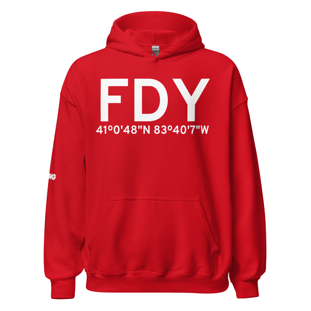 Findlay (KFDY) Airport Hoodie Sweatshirt 