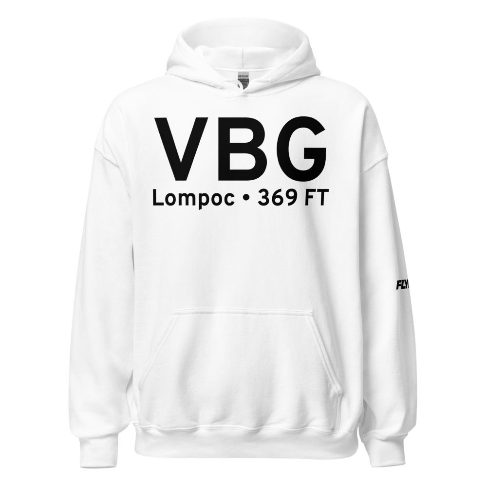 Lompoc (KVBG) Airport Hoodie Sweatshirt 