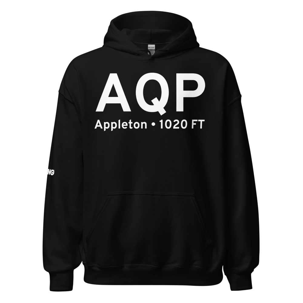 Appleton (KAQP) Airport Hoodie Sweatshirt 