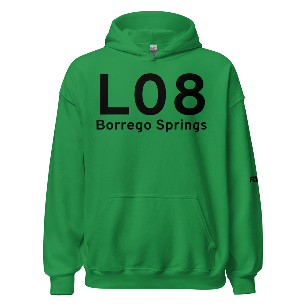 Borrego Springs (KL08) Airport Hoodie Sweatshirt 