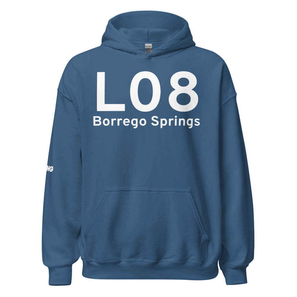 Borrego Springs (KL08) Airport Hoodie Sweatshirt 