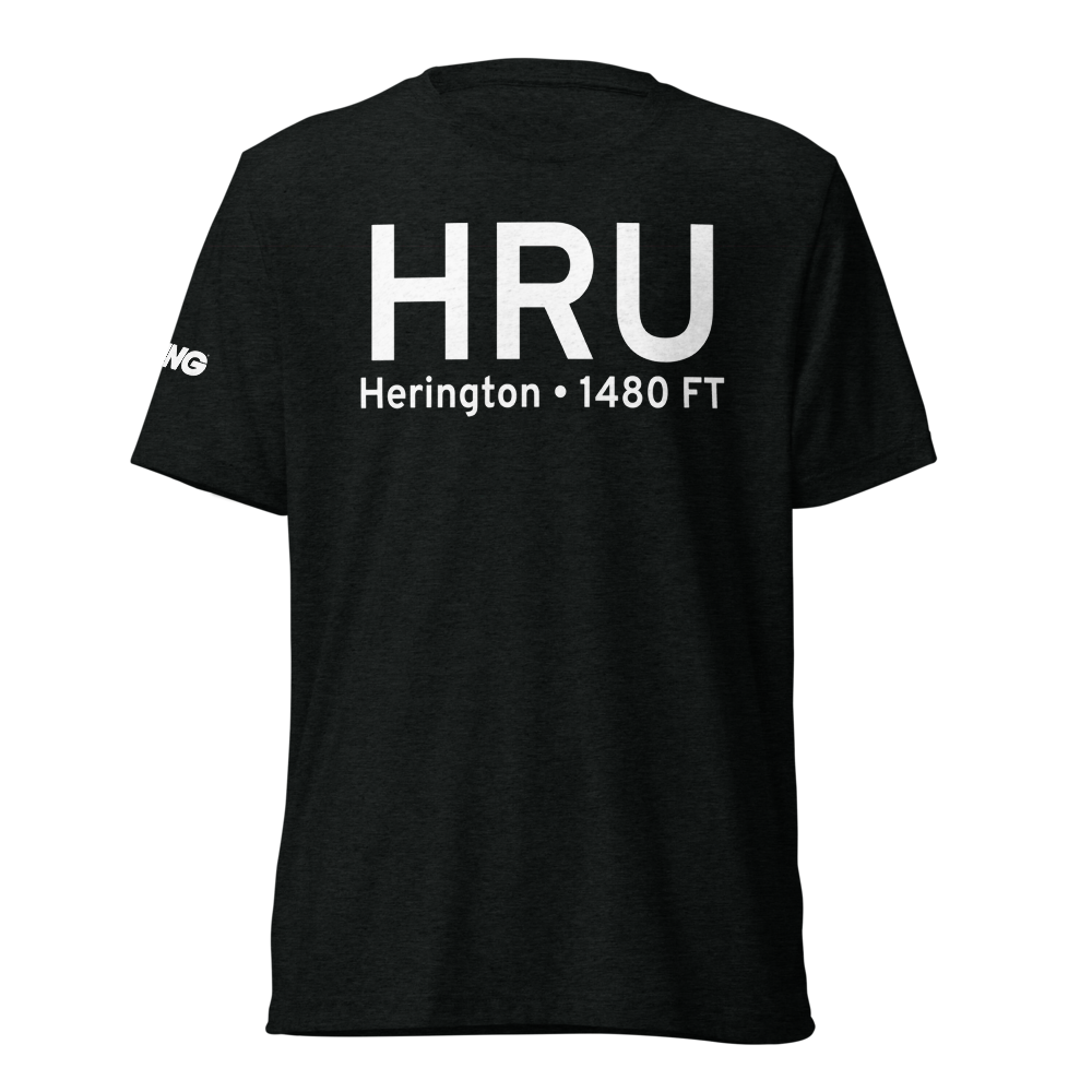 Herington (KHRU) Airport Tri-blend T-Shirt 