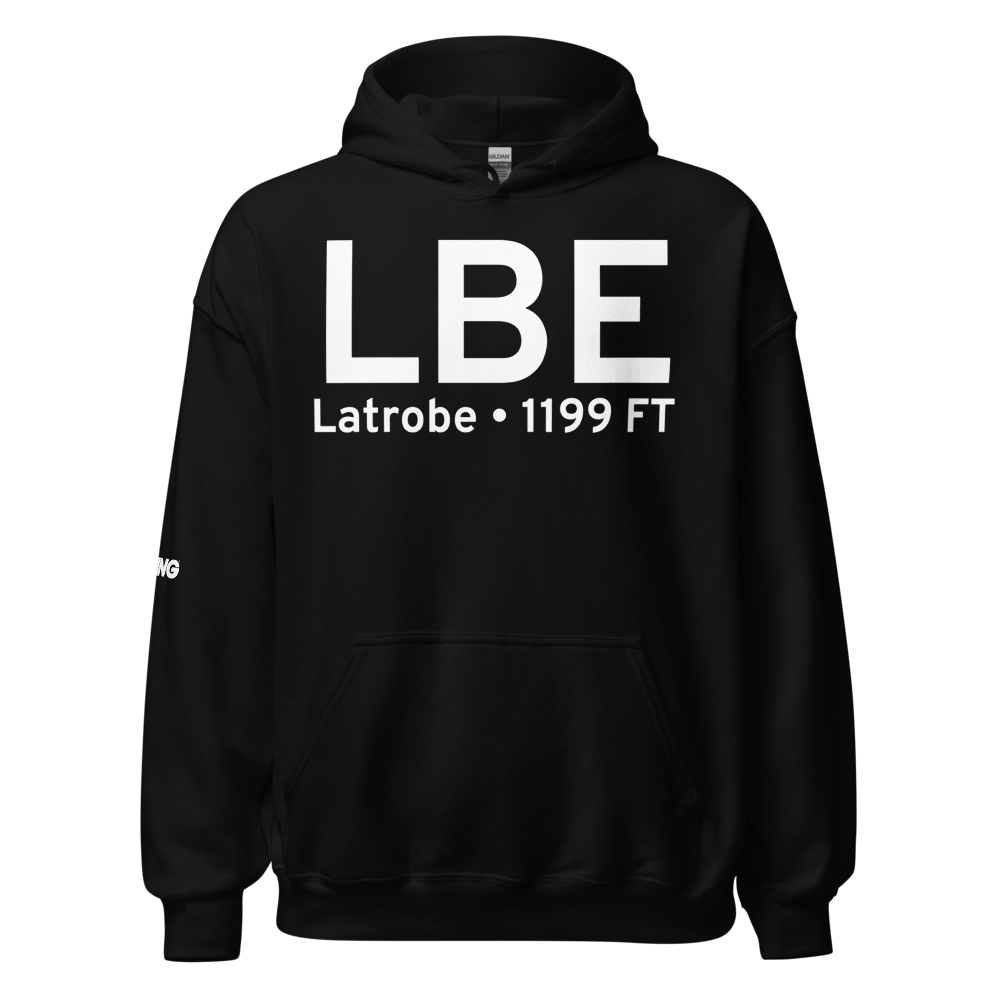 Latrobe (KLBE) Airport Hoodie Sweatshirt 