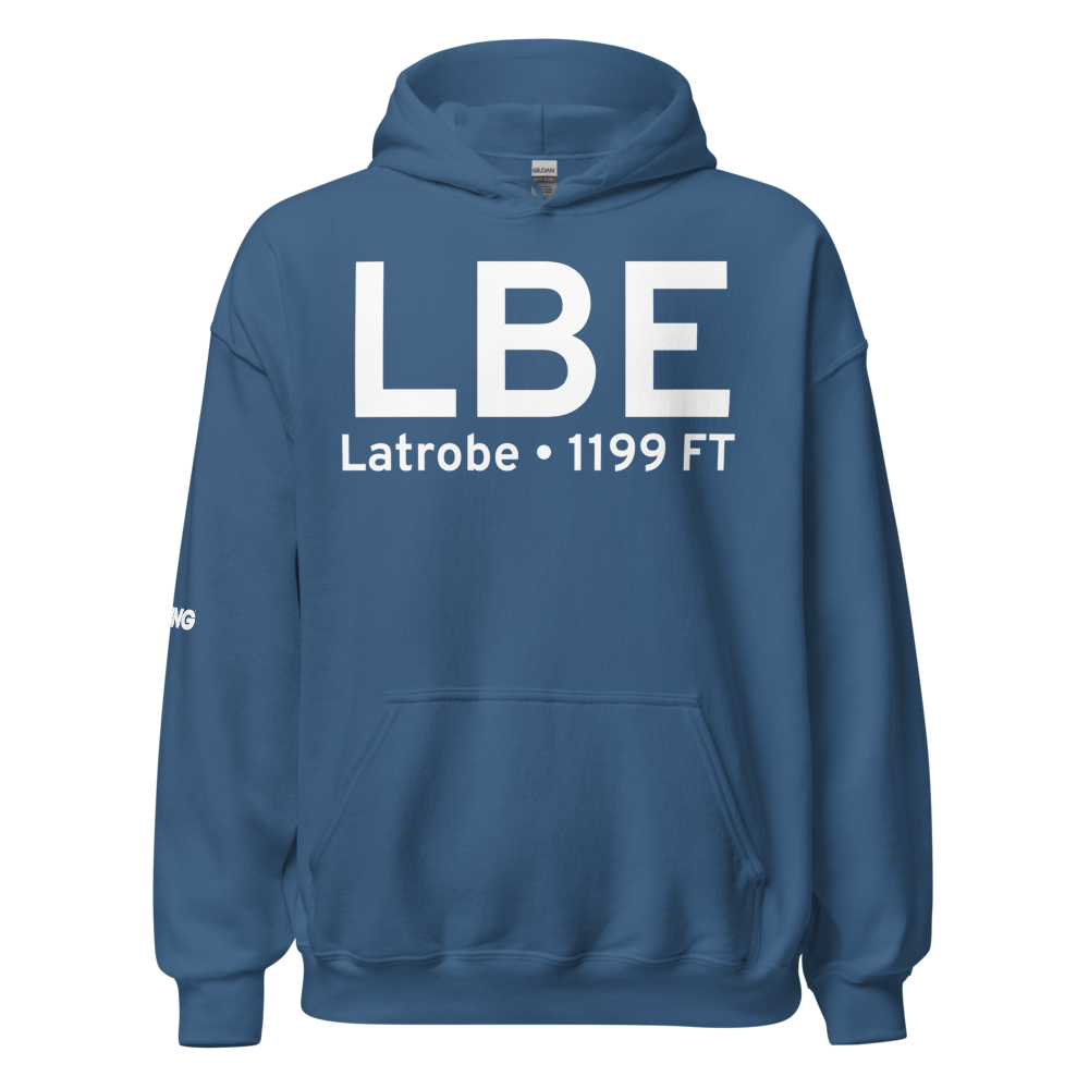 Latrobe (KLBE) Airport Hoodie Sweatshirt 