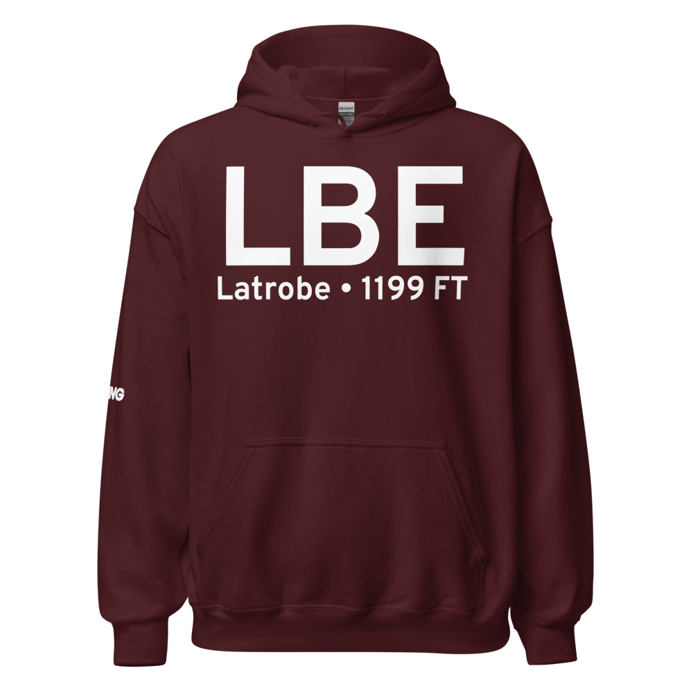 Latrobe (KLBE) Airport Hoodie Sweatshirt 