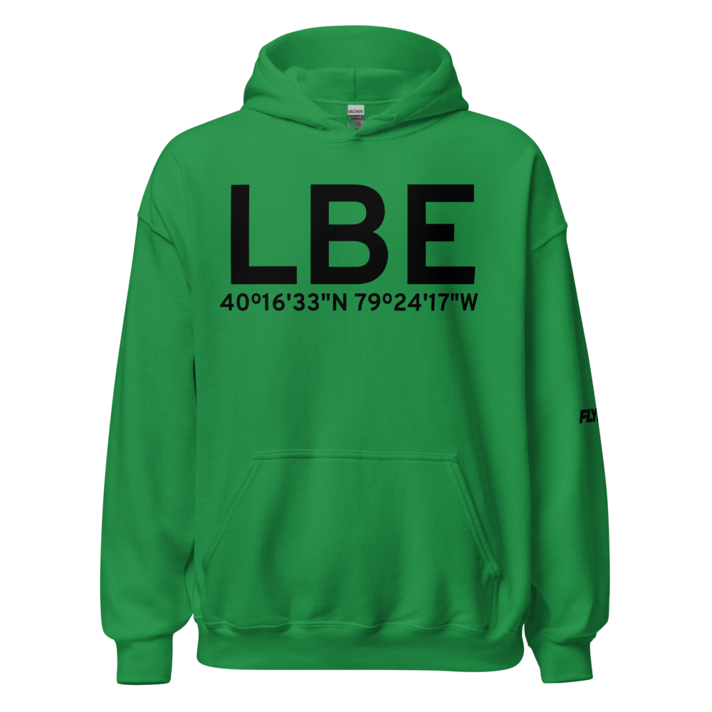 Latrobe (KLBE) Airport Hoodie Sweatshirt 