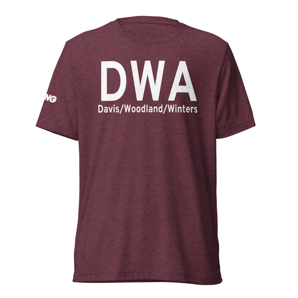 Davis/Woodland/Winters (KDWA) Airport Tri-blend T-Shirt 