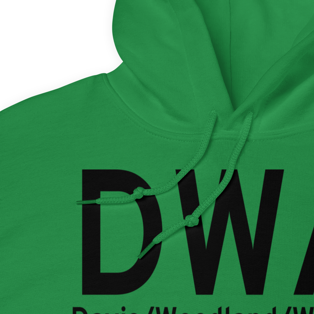 Davis/Woodland/Winters (KDWA) Airport Hoodie Sweatshirt 
