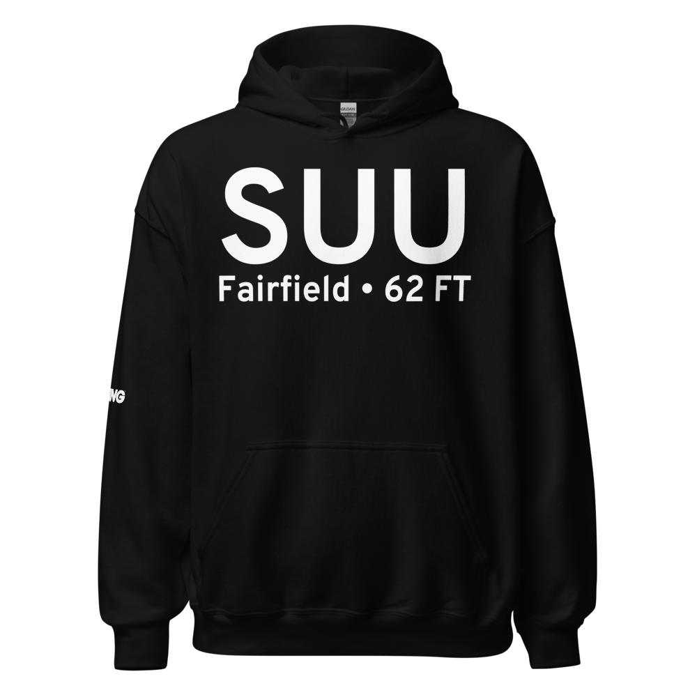 Fairfield (KSUU) Airport Hoodie Sweatshirt 