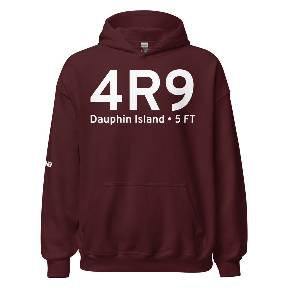 Dauphin Island (K4R9) Airport Hoodie Sweatshirt 